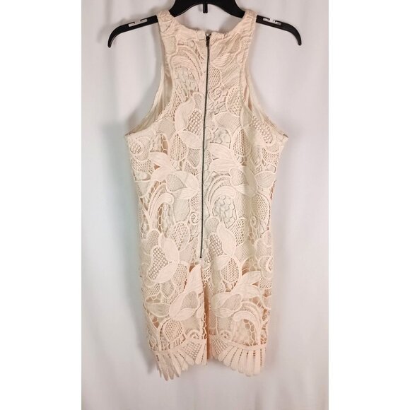 Lovers & Friends Caspian Lace Shift Mini Dress Women’s Size S White $180 - Picture 6 of 9